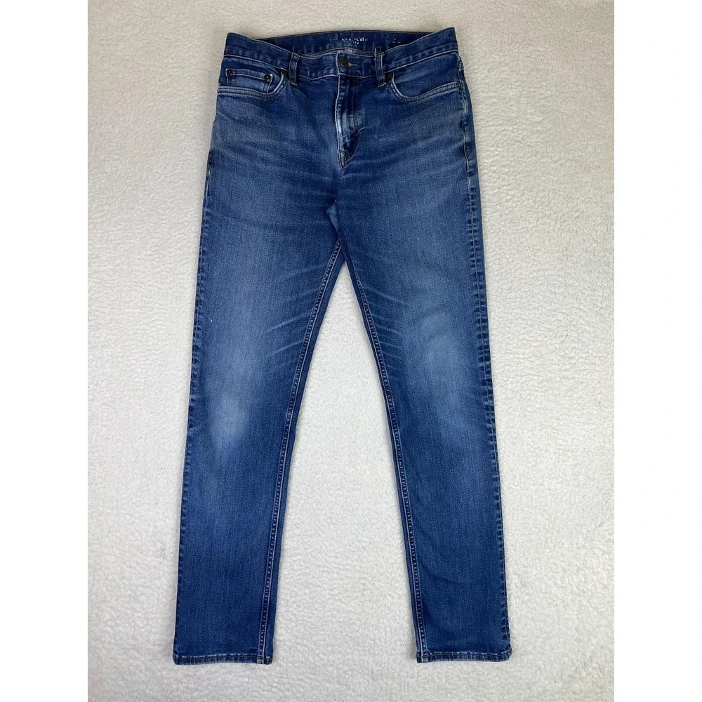 Banana Republic Jeans Mens Blue‎ Slim Traveler Rinse Tapered Stretch Fits 31x32